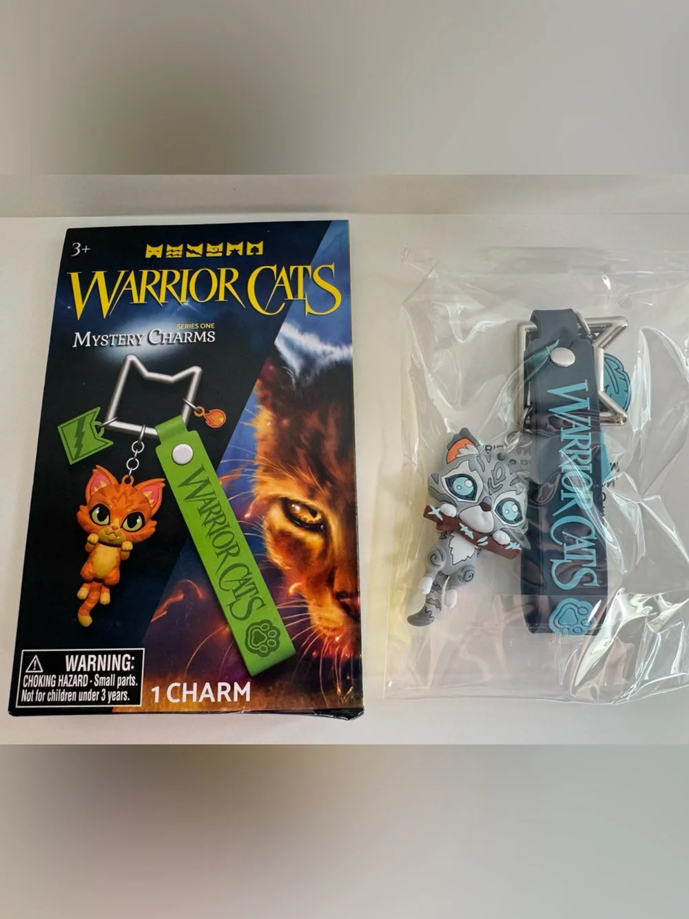 Warrior Cats Series One Mystery Charms Keychain - Jayfeather NEW OPEN BOX